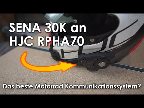 HJC RPHA 70 - Sena 30K installation - the best motorcycle intercom 2022