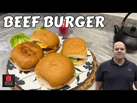 Beef Burger Recipe - Spice Sensation | How to make juicy Burgers | Ultimate Beef Burger Recipe