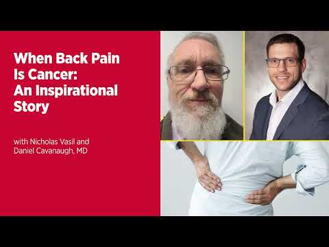 When Back Pain Is Cancer: An Inspirational Story