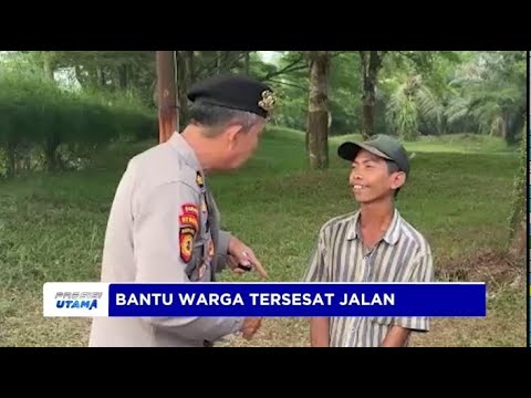 DITSAMAPTA POLDA BANTEN BANTU WARGA TERSESAT JALAN