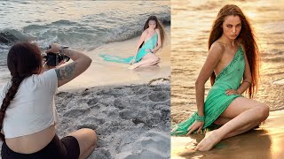 Flash Sunset Beach Photoshoot Behind The Scenes