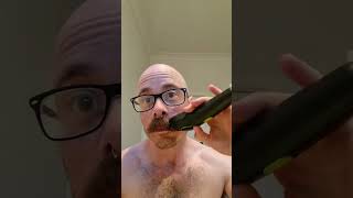 Man Shaves Massive Moustache | #moustache #shaving #facialhair