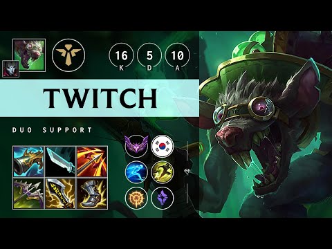 Twitch Support vs Yuumi - KR Master Patch 25.15