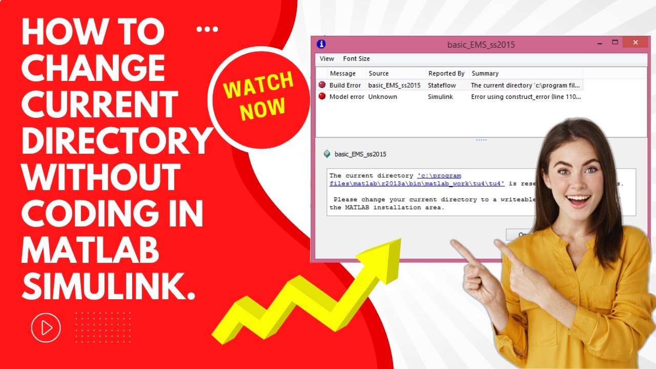 How to change current directory without coding in MATLAB Simulink