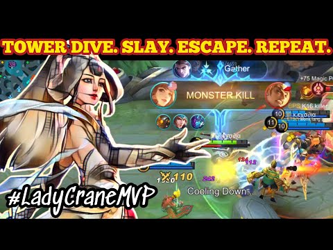 Attack, Initiate and Punish! | Guinevere's Lady Crane MVP Gameplay | Mobile Legends