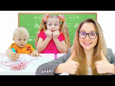 Diana and Roma show how to help each other at school @kidsdianashow