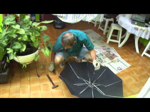 Salvando guarda chuva