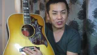 2014 Gibson Hummingbird Mystic Rosewood/Adirondack Custom Guitar Review in Singapore