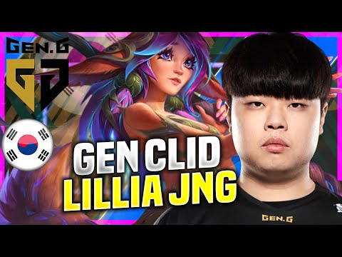 CLID DESTROYING WITH LILLIA! - GEN Clid Plays Lillia Jungle vs Graves! | KR SoloQ Patch 10.22
