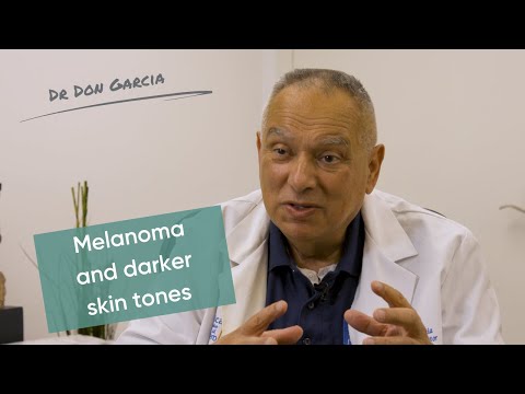 Can darker skin tones develop melanoma? Dr Don Garcia - Conquering Skin Cancer