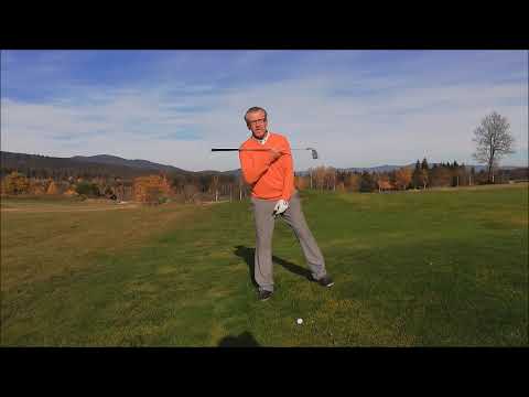 Schräglage beim Golf: bergauf - bergab Stand