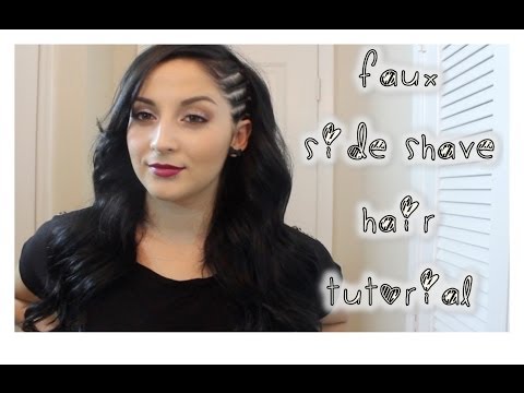 Faux Side Shave Hair Tutorial