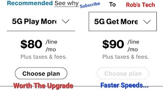 VERIZON 5G Play More #vs  Get More Which Is A Better Plan You Tell Me #speedtest  400+