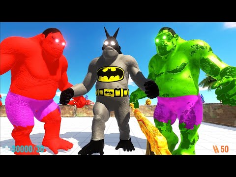 DEATH RUN vs BATMAN GORO - Animal Revolt Battle Simulator