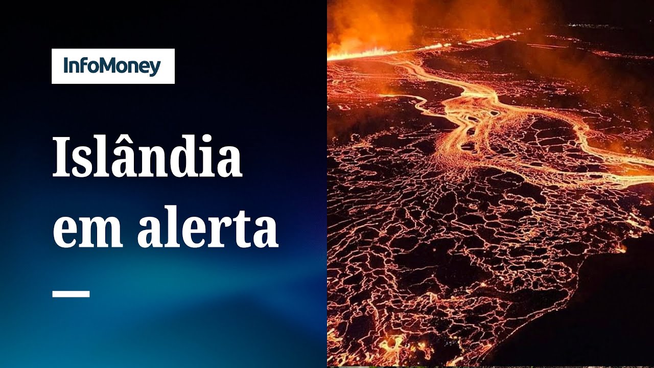 Vulcão entra em erupção pela 6ª vez na Islândia