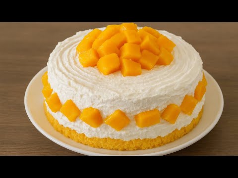 Fresh Mango Cake Recipe | Perfect for Parties & Home made 