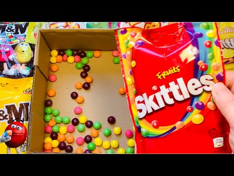Box Full of Sweets and rhythmic music (M&M's, Skittles, Jelly) #96