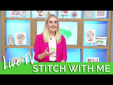 Cross Stitch Demo on Live TV | Caterpillar Cross Stitch & The Craft Store