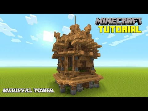 Minecraft: How To Build A Mage Tower | Survival Tutorial | (Easy Watchout Tower ) (Medieval) 2016