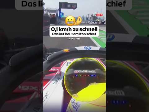 0,1 km/h entscheiden: Das lief schief bei Hamilton!