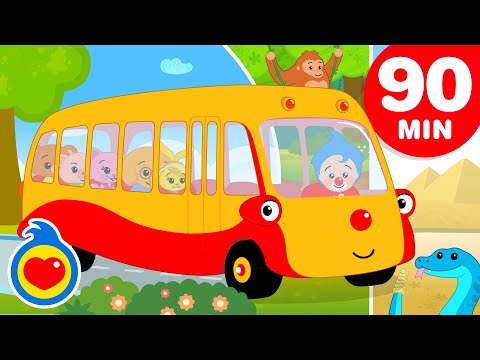 As Rodas do Bus ♫ E Mais Canções para Crianças﻿  (90 Min) ♫ Um Herói do Coração