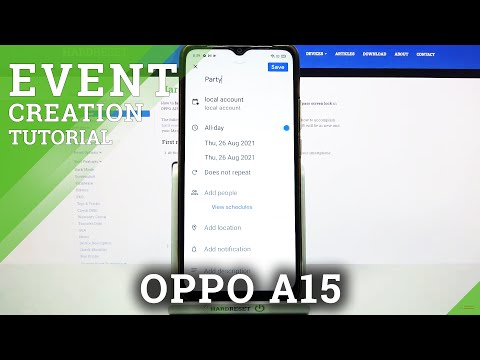 How to Add Event to Calendar in OPPO A15 – Use Calendar