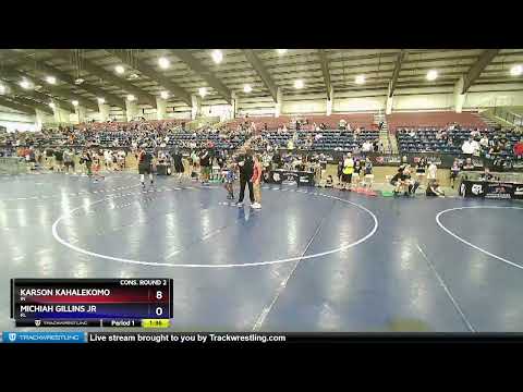 77 Lbs Cons. Round 2 - Karson Kahalekomo, IN Vs Michiah Gillins Jr, FL A8e9