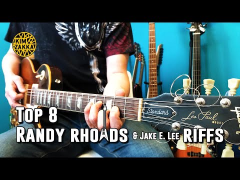 Top8 Randy Rhoads & Jake E. Lee Riffs