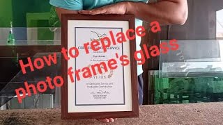 how to replace a photo frame
