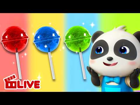 🔴 LIVE | おいしいペロペロキャンディー | 子供の歌 | 童謡 | ベビーバス| BabyBusTV‐LIVE