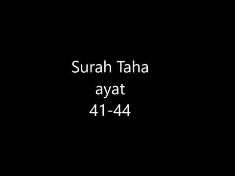 Surah Taha ayat 41-44 /Quran Terjuma And Tafseer