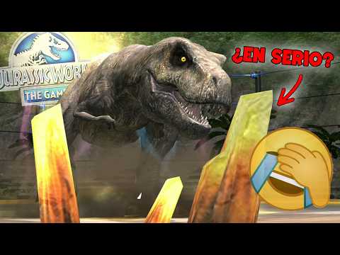NO PUEDE SER! NUNCA ME HABIA PASADO ESTO en JURASSIC WORLD El Juego... Rexy Heroica y Dinosaurios