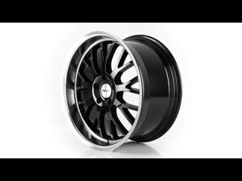 TSW Alloy Wheels- Tremblant in Gloss Black with Mirror Cut Lip