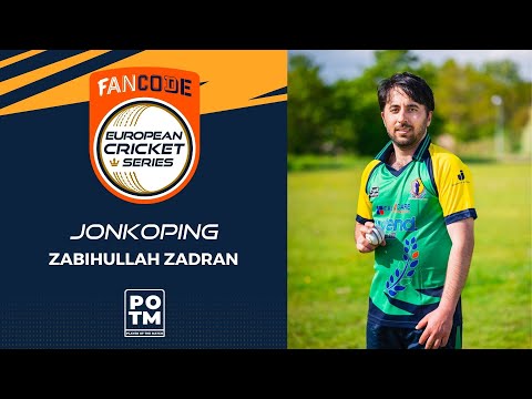 POTM: Z.Zadran - ARI vs JKP | Highlights | FanCode ECS Landskrona, Sweden Day 12 | ECS22.190