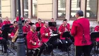 Orchestra in Bucharest Old Town, Romania - ABBA cover - The Winner Takes It All (May 1st 2015)