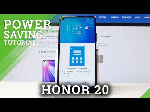 How to Enable Power Saving Mode in Honor 20 - Low Power Solution