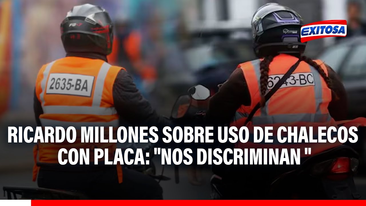Ricardo Millones sobre uso de chalecos con placa: "Nos discriminan al ponernos un número e"