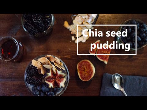 Breakfast Chia seed and blackberry pudding | Lazy cook
