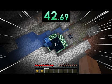 minecraft speedrun [1:03] (WORLD RECORD)