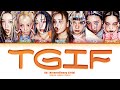 XG TGIF Lyrics Color Coded Lyrics