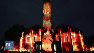 3D visual light show creates amazing effect