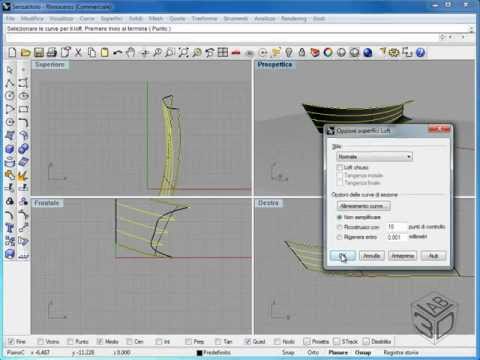 Video corso di McNeel Rhinoceros V4 - Curva intermedia