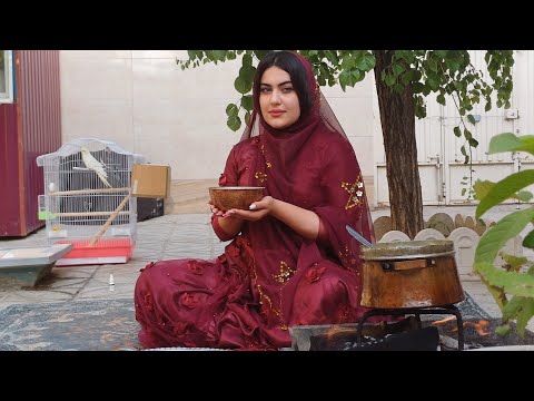 Bakhtiari Girl Cooking Kalleh Joosh in Wild Nature | Traditional Outdoor Recipe