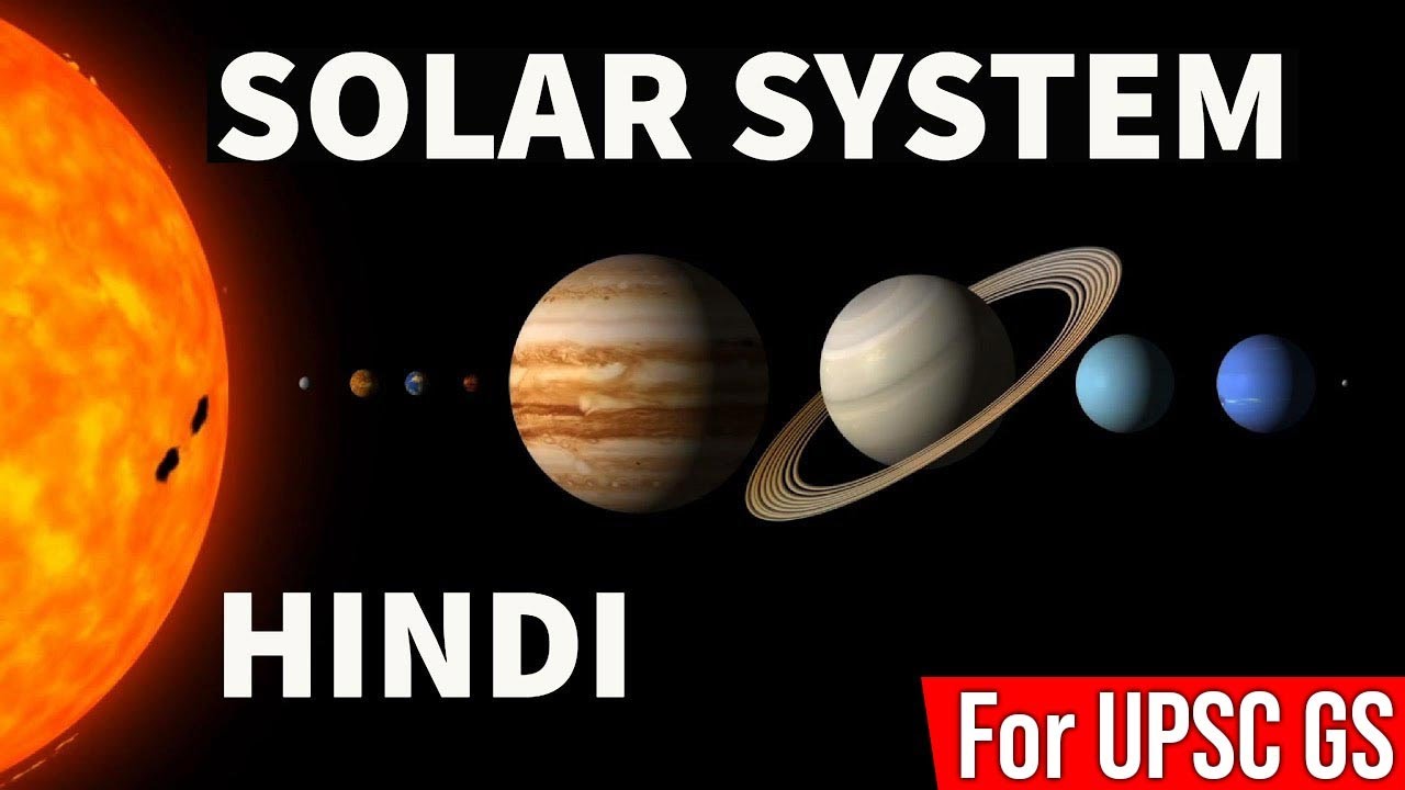 Video tutorial explaining solar system planets and celestial bodies