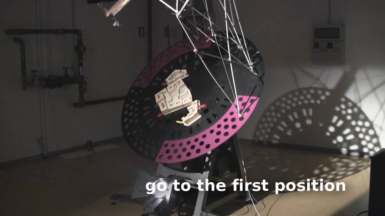 Video of the automatic heliodon made for Politecnico di Milano by Beta nit