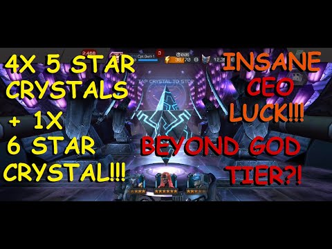 Insane CEO Luck! 4X dual class 5 star crystals and 1X 6 star crystal - Marvel Contest of Champions