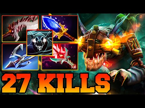 No Death Slark With 27 Kills !! Slark Dota 2 Safelane Carry Meta 7.34 Pro Gameplay Build Guide