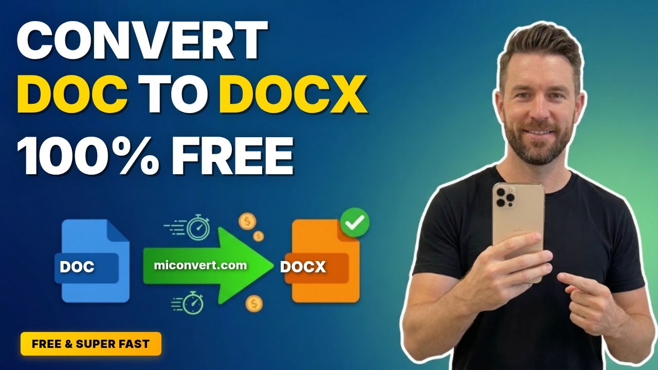 Convert DOC to DOCX in Seconds — Free & No Signup