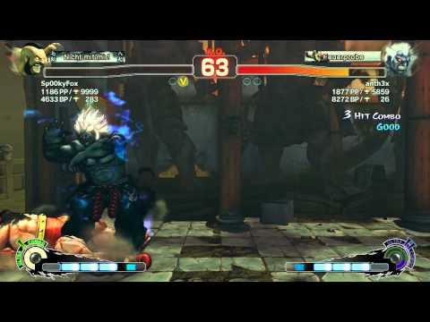 Super Street Fighter IV Arcade Edition - Sp00kyFox (Zangief U1) vs. anth3x (Oni U2)