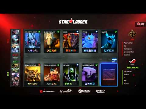 NiP vs Asus.Polar - Game 1 (Starladder XI LAN - LB Final) - Merlini & KOTLguy